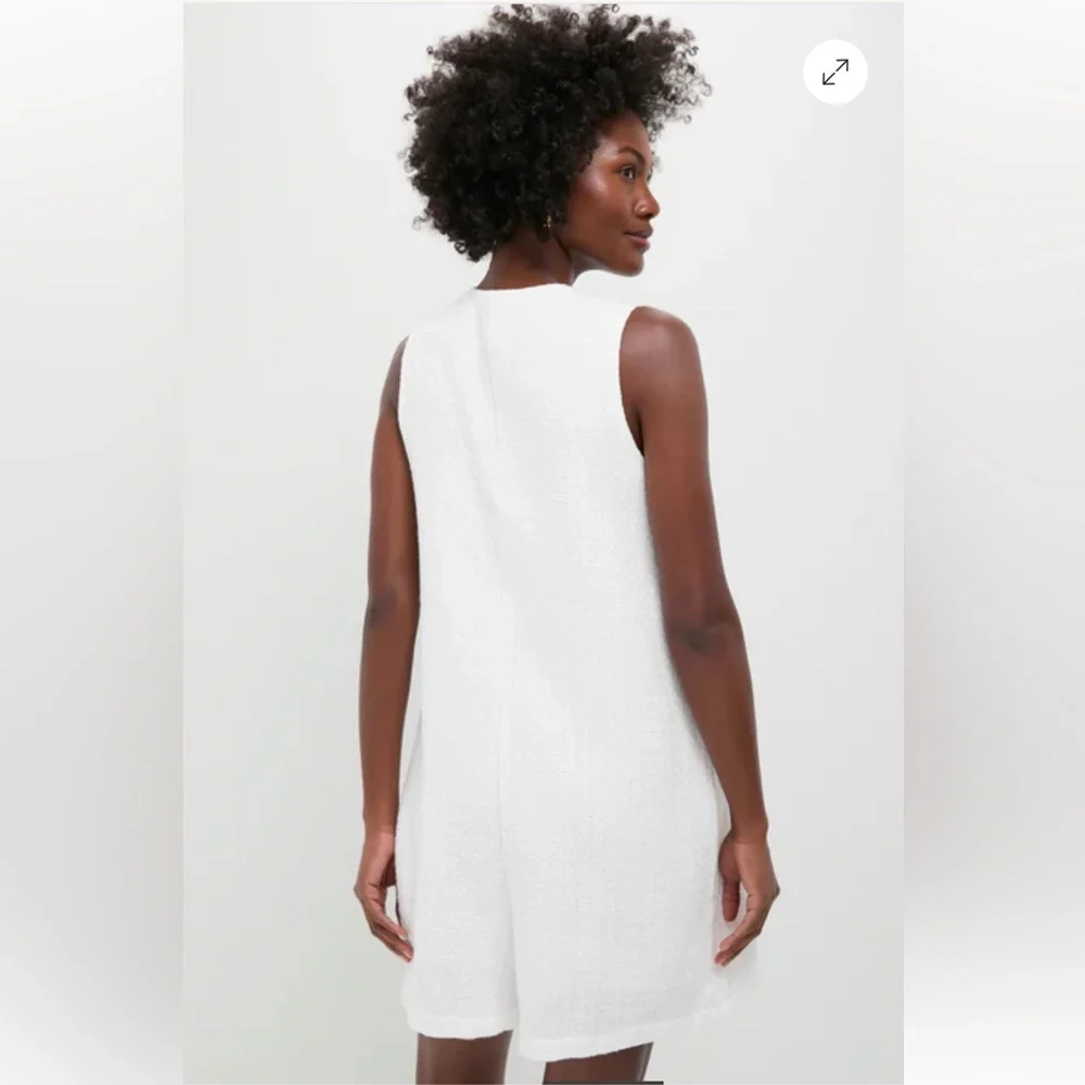 NWT Tuckernuck  White Textured Myla Romper size Medium NWT - Picture 2 of 13